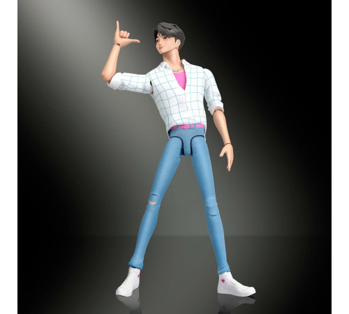 kpop demon hunters jry33 figurină jinu "soda pop" cu accesorii (17 cm)