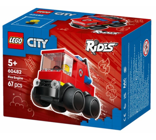  lego city 60482 Конструктор "rides &ndash; Пожарная машина" (67 дет.)