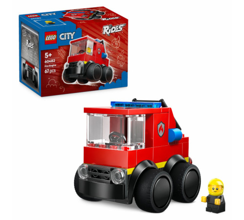 lego city 60482 constructor "rides &ndash; camion de pompieri" (67 el.)