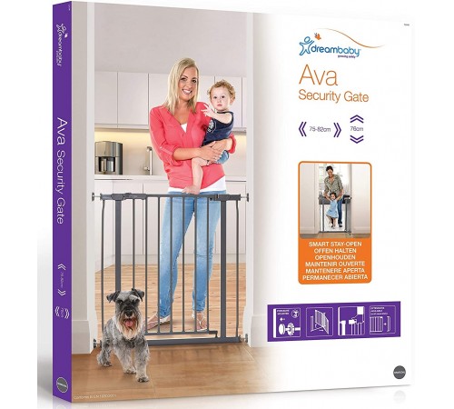 Dreambaby G2096 Ворота безопасности "AVA" (750-820 см.) черный dreambaby g2096 Ворота безопасности "ava" (750-820 см.) черный