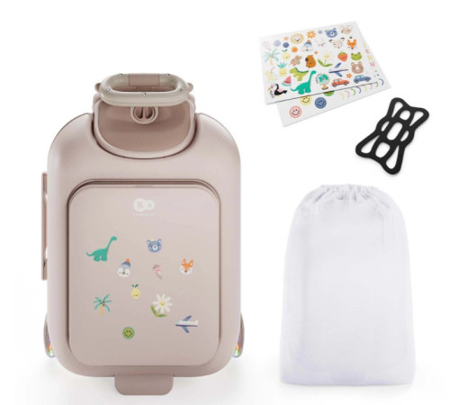 kinderkraft valiza pentru copii cabby (p&acirc;nă la 70 kg.) rose gold