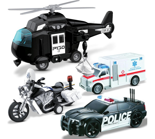 op 201997233 set de vehicule de poliție wenyi ((wy500-4)