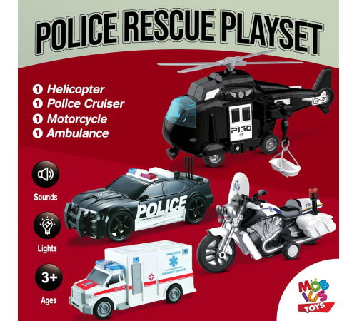 op 201997233 set de vehicule de poliție wenyi ((wy500-4)