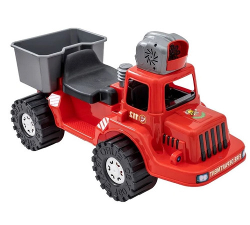  bayo 50318  mașinuța de &icirc;mpins "autospecială de pompieri" cu bule de săpun (70 cm) rosu