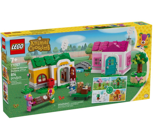  lego animal crossing 77057 constructor "case creative: anotimpuri distractive" (814 el.)