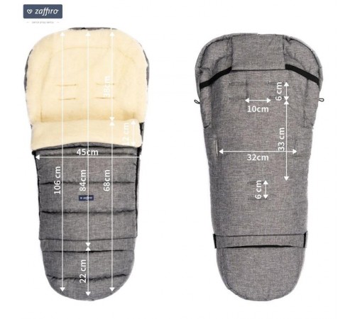 womar zaffiro Спальный мешок "igrow wool melange gray"