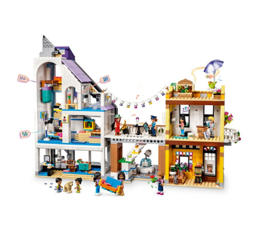 lego friends 41732 Конструктор "Цветочные и дизайнерские магазины в центре города" (2010 дет.)