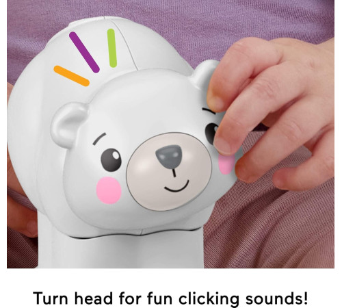 fisher price jdl63 jucăria educativă "ursulețul polar" seria "târăște-te după mine"