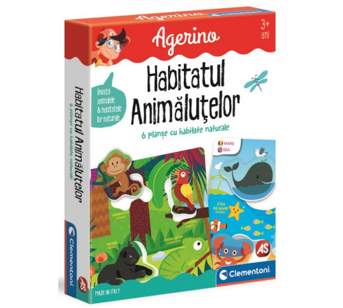 As Kids 1024-50352 Развивающая игра Agerino "Где живут животные" (рум.) Детский магазин в Кишиневе в Молдове as kids 1024-50352 Развивающая игра agerino "Где живут животные" (рум.)