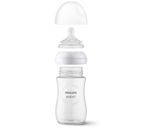 avent scy930/01 Бутылочка стеклянная "natural 2.0" 125 мл.  (0 м+) 1 шт.