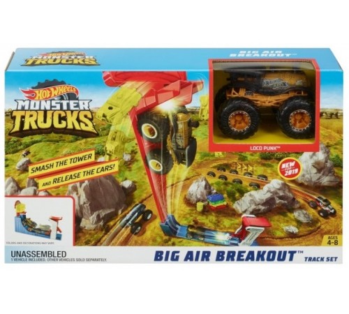 Hot Wheels GCG00 Набор "Соревнования по прыжкам в высоту" серии "Monster Trucks" hot wheels gcg00 Набор "Соревнования по прыжкам в высоту" серии "monster trucks"