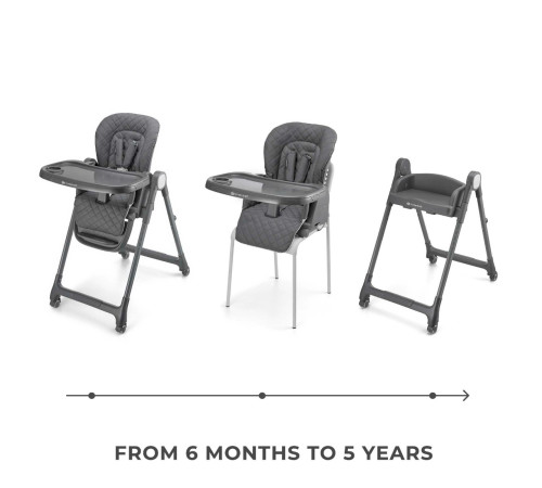 kinderkraft scaun pentru copii 3-in-1 tulo gri