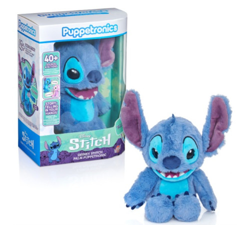  stitch dis1037 jucărie de pluș interactivă "real fx palm: disney angel" albastru