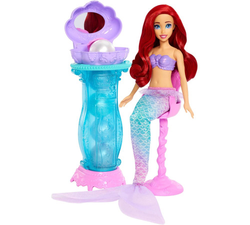 disney princess jbf86 păpușa "ariel" cu măsuță de toaletă sidef