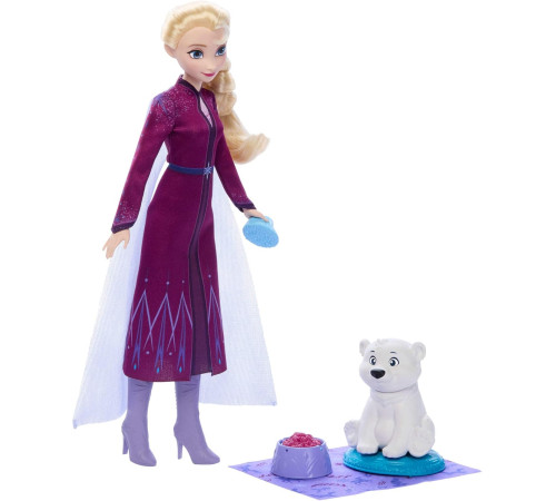 disney princess jfg16 Кукла Эльза с медвежонком "Холодное сердце"