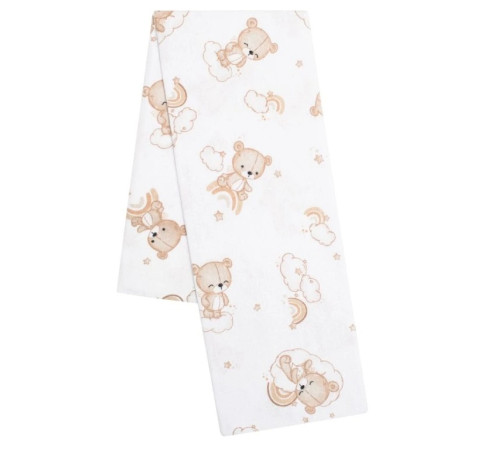 new baby 56593 pelinca flanel "ursuleț" alb