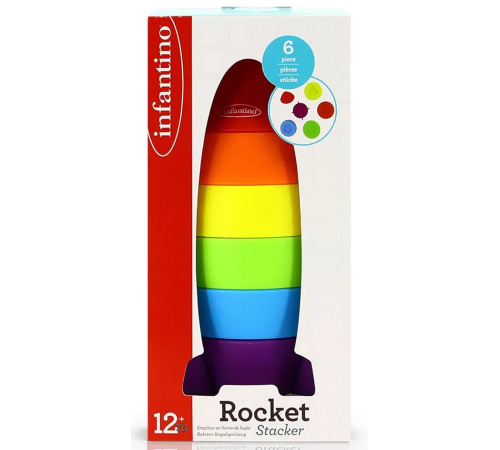  infantino 315281 jucărie educativă piramidă "rachetă"