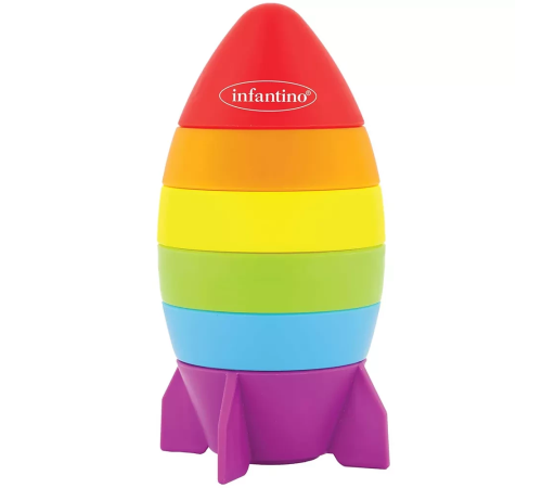 infantino 315281 jucărie educativă piramidă "rachetă"