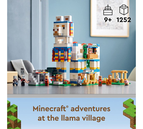 lego minecraft 21188 constructor "the llama village" (1252 copii)