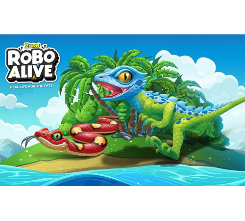 zuru robo alive 7169 jucărie interactivă "king pyton"