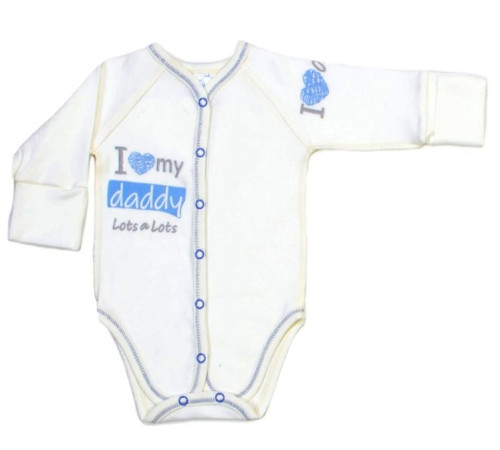 Детская одежда в Молдове veres 102.81-5.56 Боди "i love my daddy blue" (интерлок) р.56