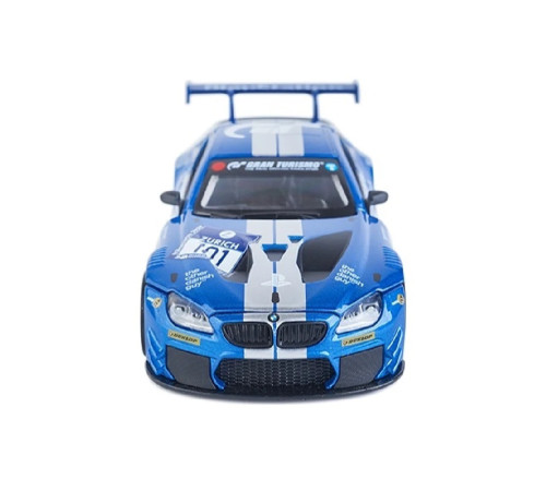 msz 68255a/1 mașinuță metalică bmw m6 gt3 (1:24) cu sunete și lumini 