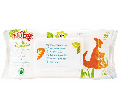  nuby Влажные салфетки (80 шт.)