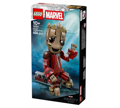  lego marvel 76341 constructor "costumul ravager groot" (604 el.)