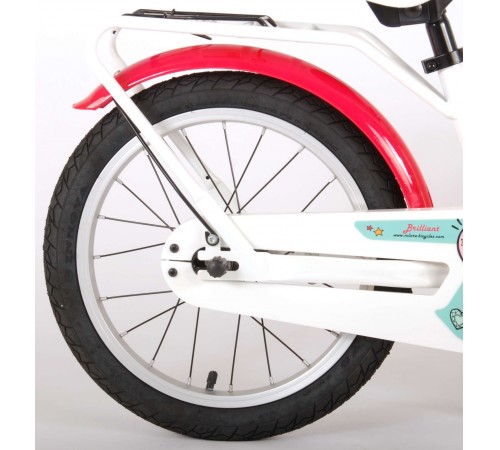 volare 91663 bicicleta 16 "brilliant white" alb