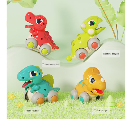 hola toys e7968a jucărie inerțială "dino" verde