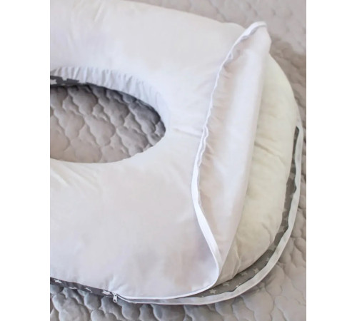 veres 301.15.05 pernă pentru gravide &icirc;n formă de u (140х75 cm.) gri\bej