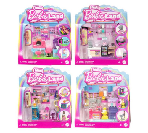barbie jcr29 set de joc "mini barbieland" unități de oraș