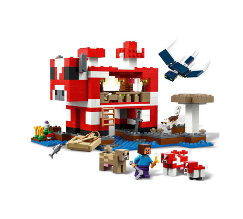 lego minecraft 21270 Конструктор "Дом грибной коровы" (500 дет.)