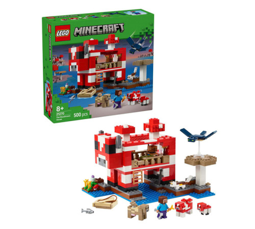 lego minecraft 21270 Конструктор "Дом грибной коровы" (500 дет.)