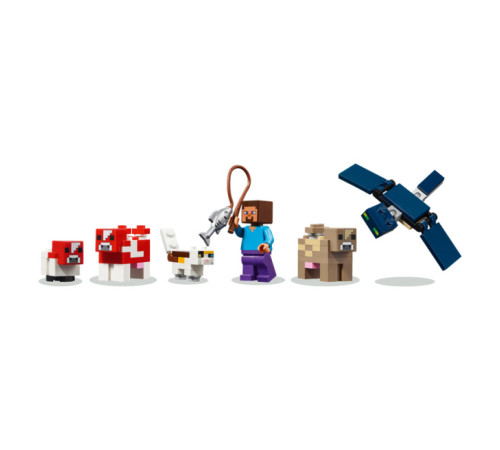 lego minecraft 21270 Конструктор "Дом грибной коровы" (500 дет.)