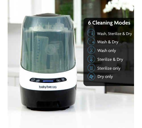 baby brezza Аппарат для мытья, стерилизации и сушки бутылочек и аксессуаров  bottle washer pro