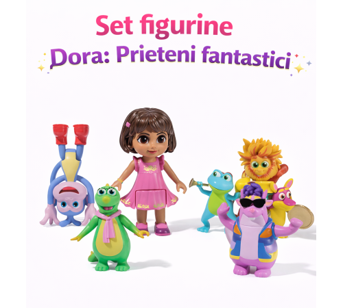  spin master 6073738 set de figurine "dora: prietenii fantastici"