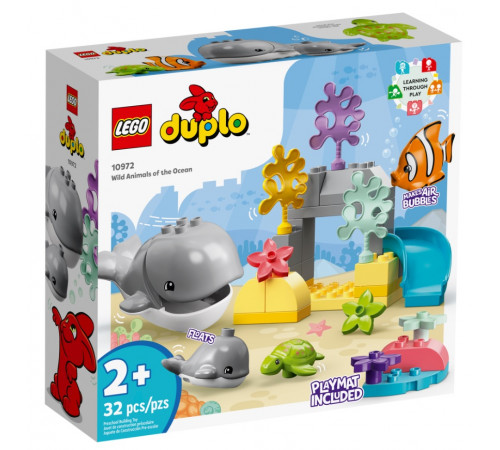 lego duplo 10972 constructor "animale sălbatice din ocean" (32 el.)