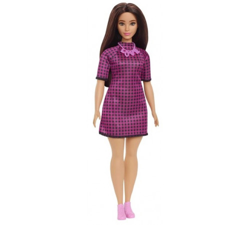  barbie hbv20 papusa "fashionista" intr-o rochie roz