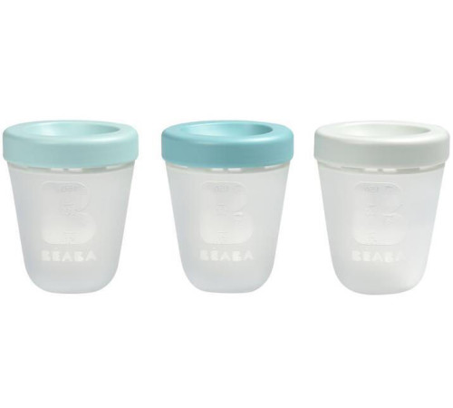  beaba 3866 Набор из 3-х силиконовых контейнеров "Джунгли" (200 мл.) b912778