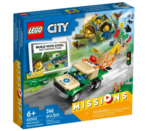  lego city 60353 Конструктор "Миссия по спасению диких животных" (246 дет.)
