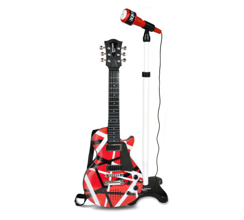 bontempi 245834 chitară rock electronică cu microfon pe stativ