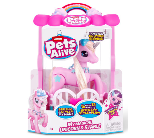 Детский магазин в Кишиневе в Молдове Zuru Pets Alive 9545 Интерактивная игрушка "Мой  волшебный единорог с конюшней" Детский магазин в Кишиневе в Молдове zuru pets alive 9545 Интерактивная игрушка "Мой  волшебный единорог с конюшней"