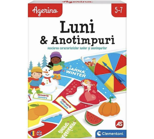 as kids 1024-50840 joc educativ agerino „luni și anotimpuri” (ro