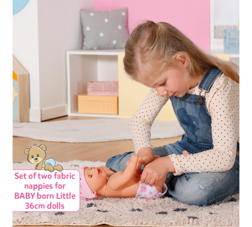 zapf creation 828908 scutece baby born (36 cm) 2 buc.