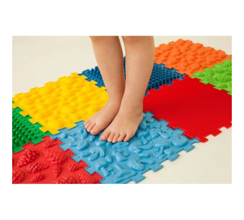 ortek 13041 covoraș de masaj "ortek mix puzzle-uri" 12 elemente + "modele" cadou