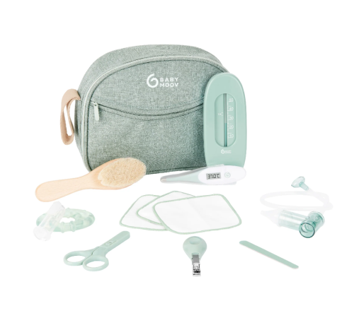  babymoov a032007 set de &icirc;ngrijire și igienă pentru bebeluși "grooming set matcha" (9 piese)