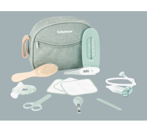 babymoov a032007 set de &icirc;ngrijire și igienă pentru bebeluși "grooming set matcha" (9 piese)