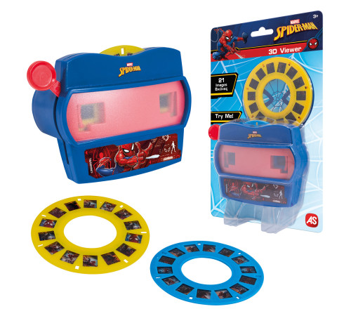 as kids 1027-64254 Детский 3d Стереоскоп со слайдами "marvel spiderman"