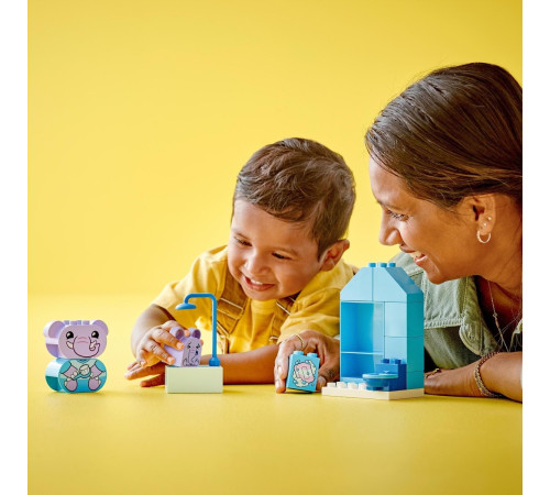 lego duplo 10413 constructor "rutina zilnică: băie" (15 el.)